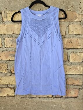 Athleta Momentum Seamless Tank Peri Purple Mesh Performance Top XL